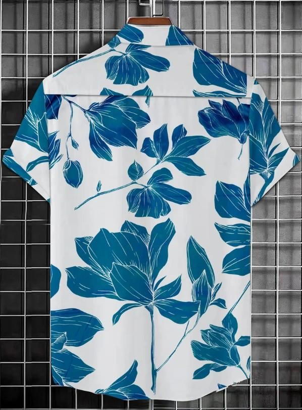 Men's Printed Half Casual Shirt