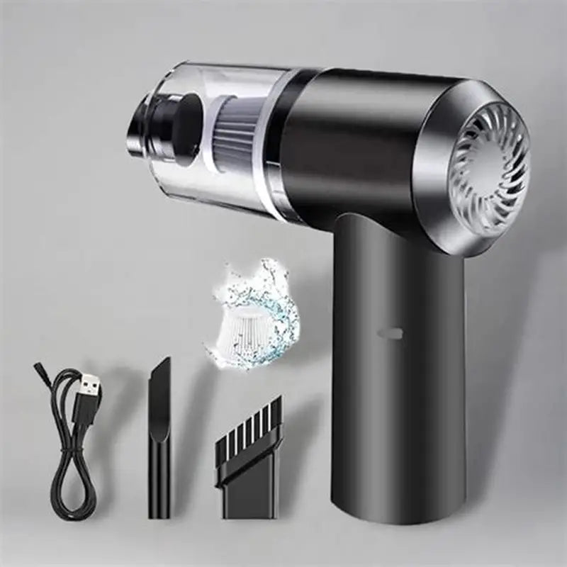 2 in 1 Vacuum Car Cleaner Air Duster Wireless Rechargeable Home